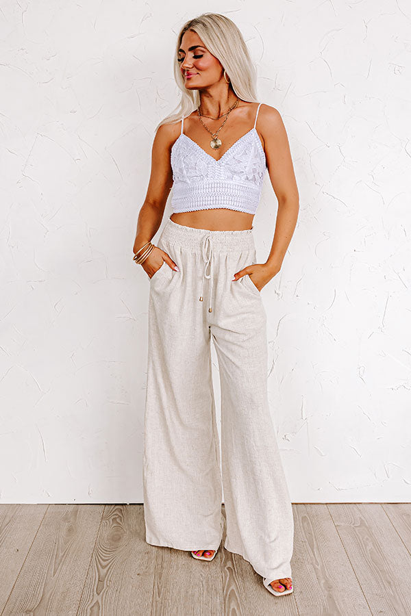 Tampa Nights Crochet Bralette In White