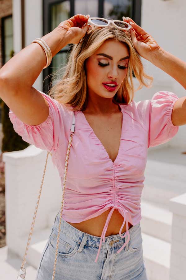 Starlit Confidence Ruched Top