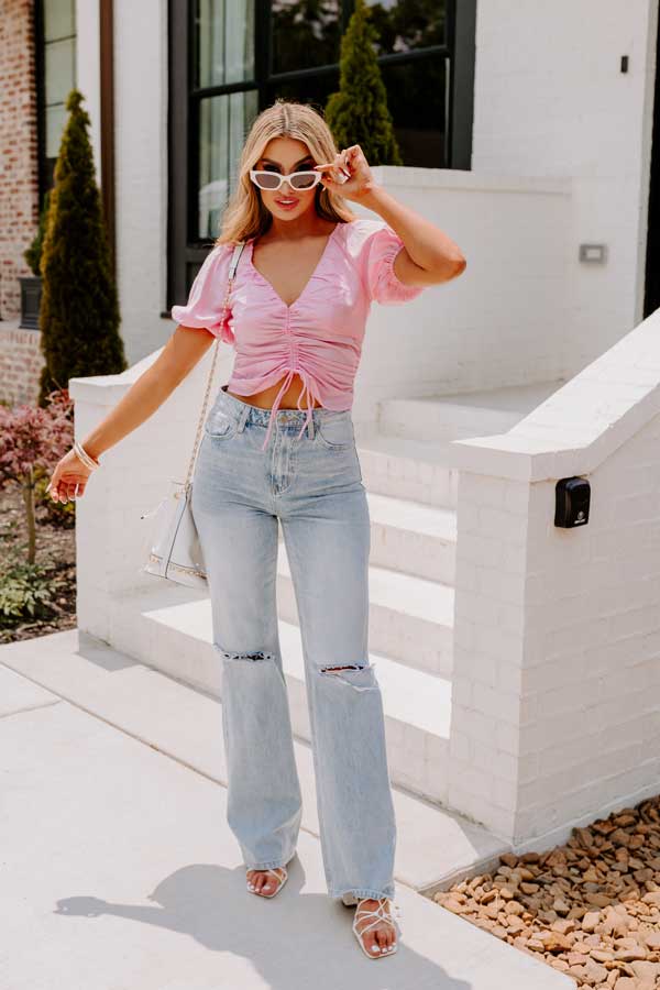 Starlit Confidence Ruched Top