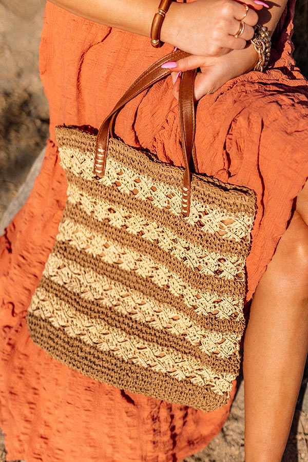 Desert Dreamer Woven Tote In Natural