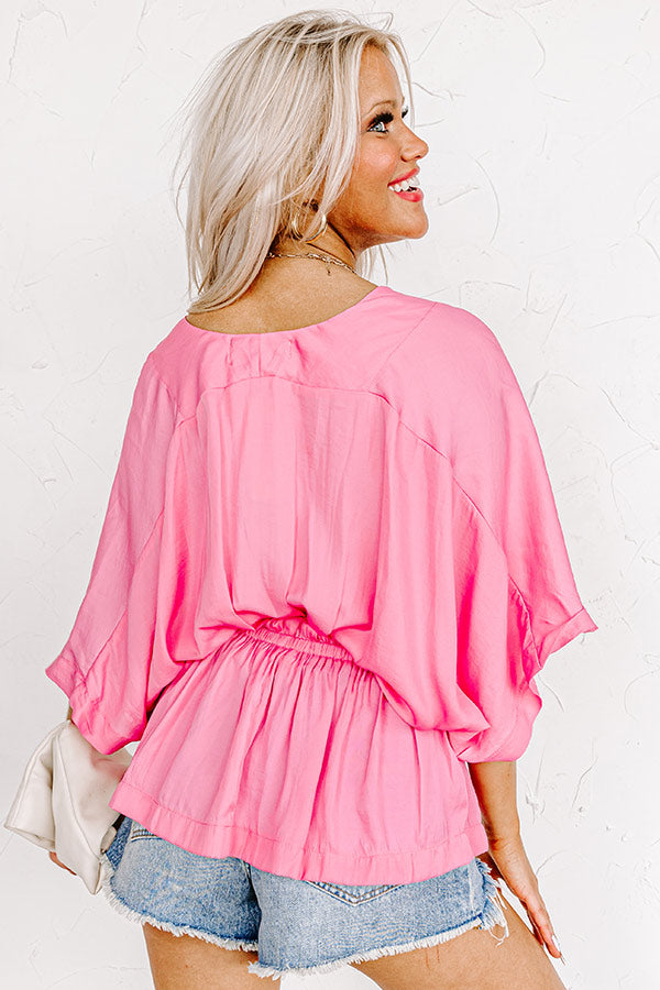 Stay Stunning Top In Pink