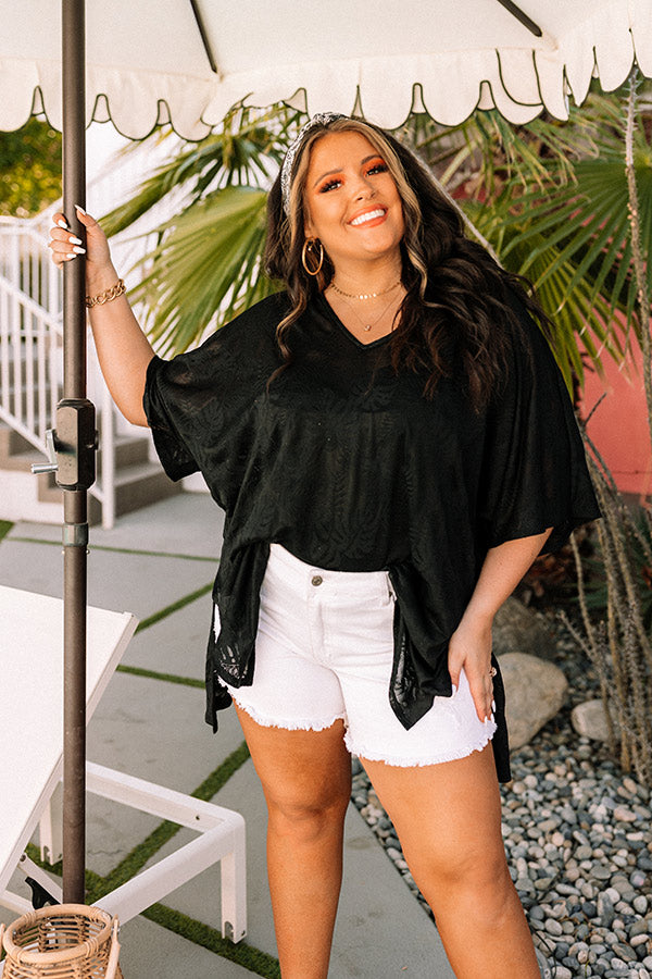 Take A Trip Shift Tunic In Black Curves