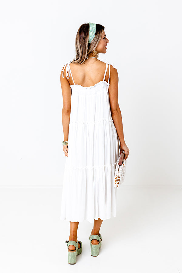 Poolside Dip Midi In White