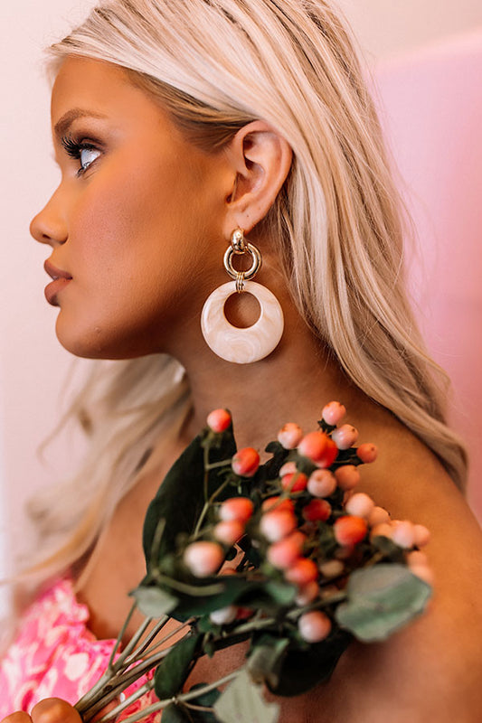 Sun And Fun Earrings In Stone