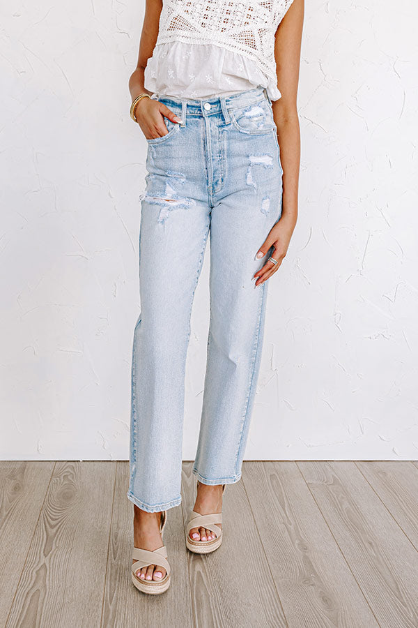 The Caylynn High Waist Distressed Jean