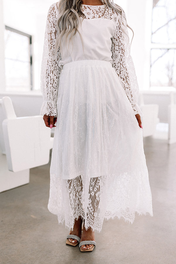 The Misi Lace Midi Skirt