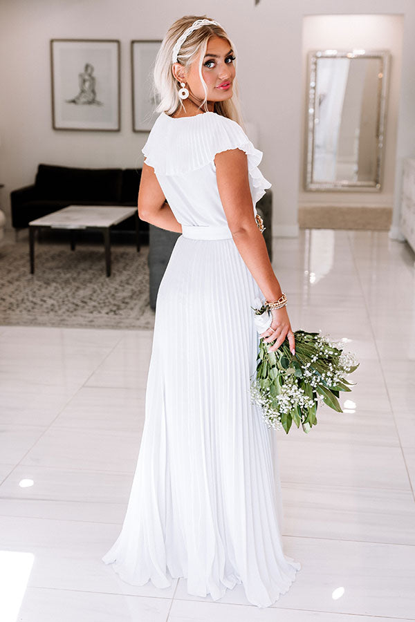Marital Bliss Pleated Maxi