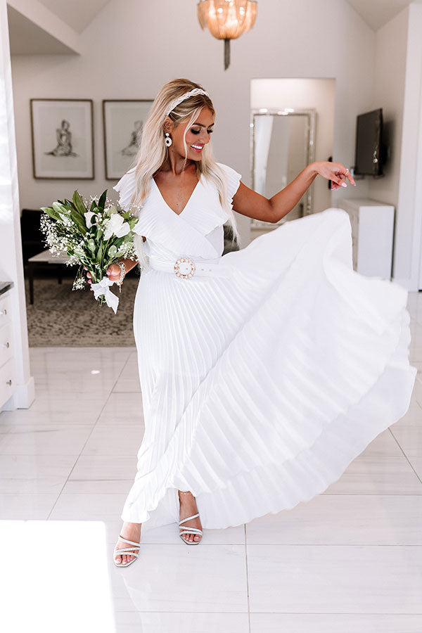 Marital Bliss Pleated Maxi