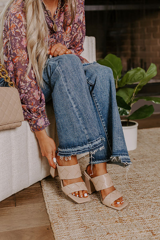 The Vita Faux Leather Heel