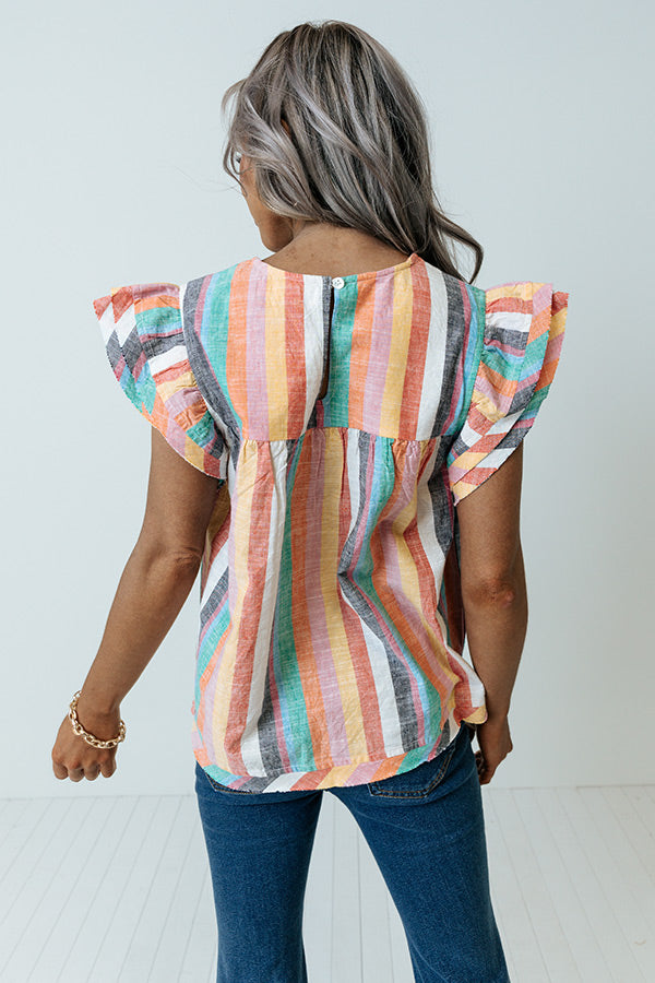 Sandbar Party Stripe Top