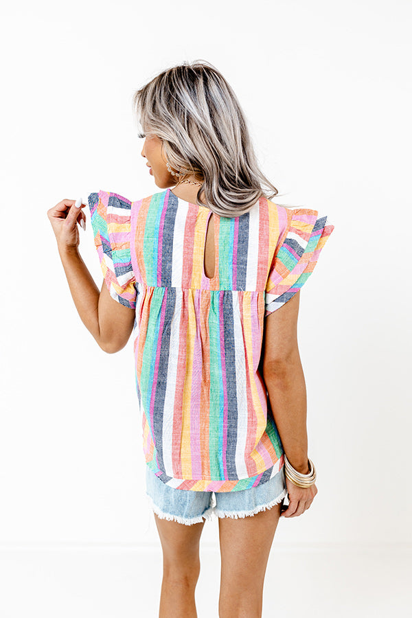 Sandbar Party Stripe Top