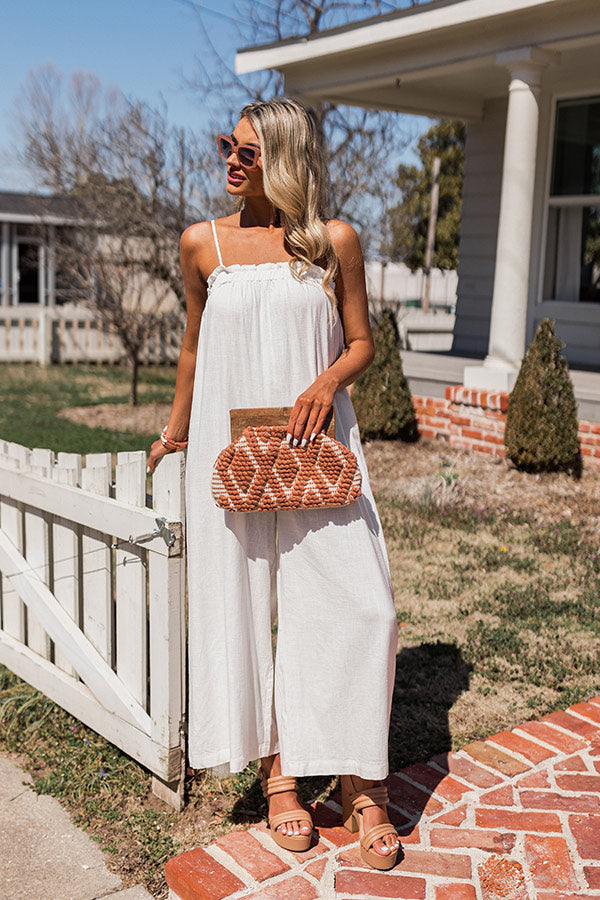Saturday Strolling Jumpsuit In Ivory