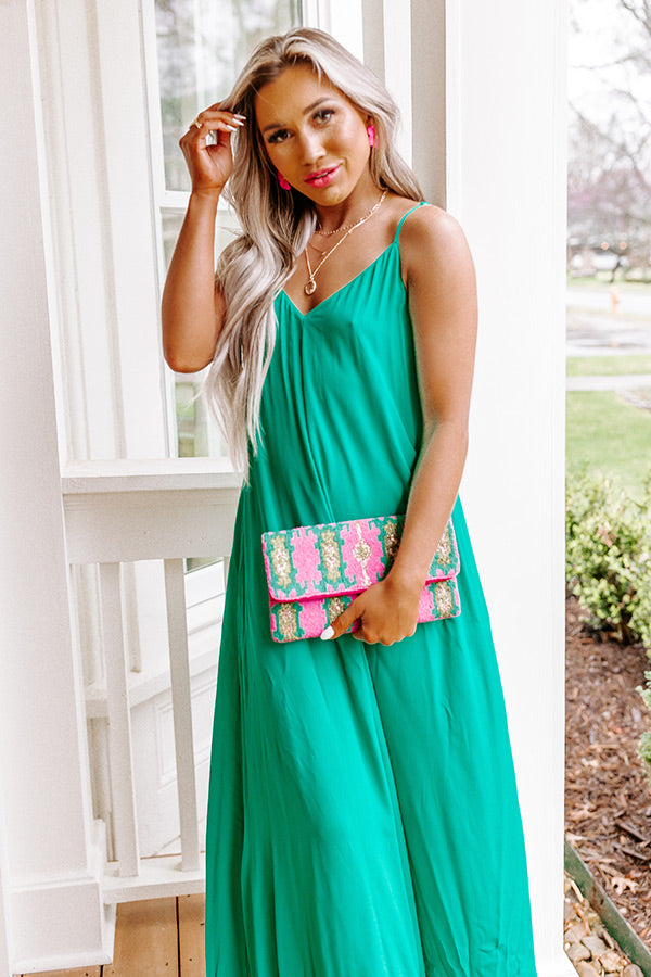 Easy On Me Maxi In Green