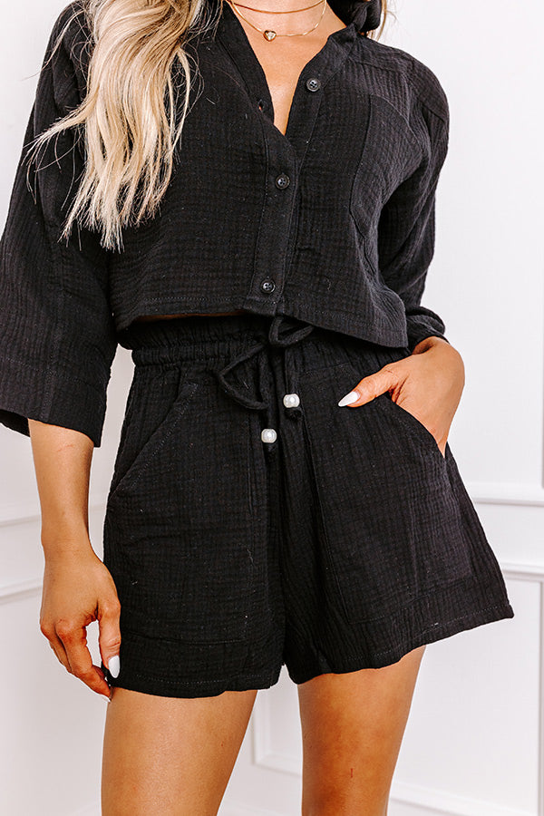 Exchanging Numbers Shorts In Black