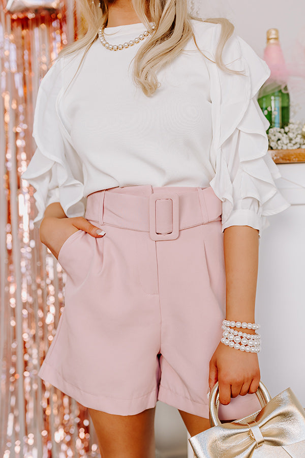 Pastries In Paris High Waist Shorts