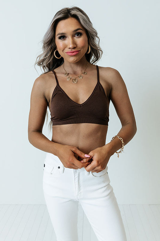Suite Life Seamless Bralette In Brown