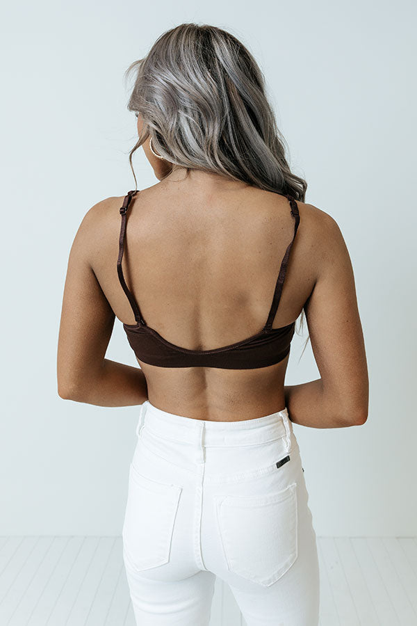 Suite Life Seamless Bralette In Brown