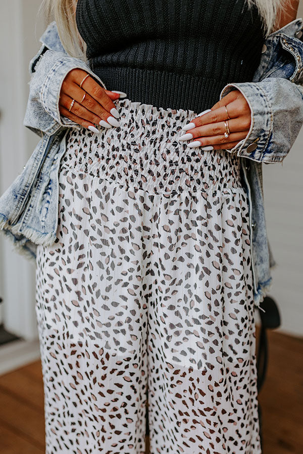 Boat Weekend High Waist Pants in White