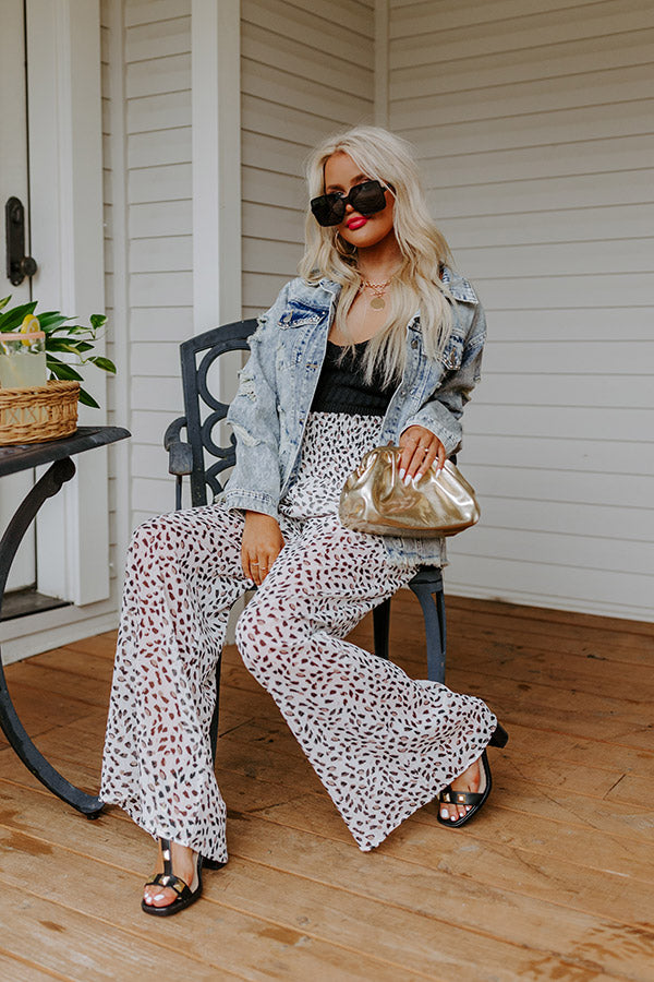 Boat Weekend High Waist Pants in White