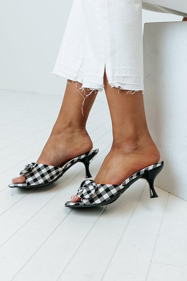 The Posha Gingham Heel