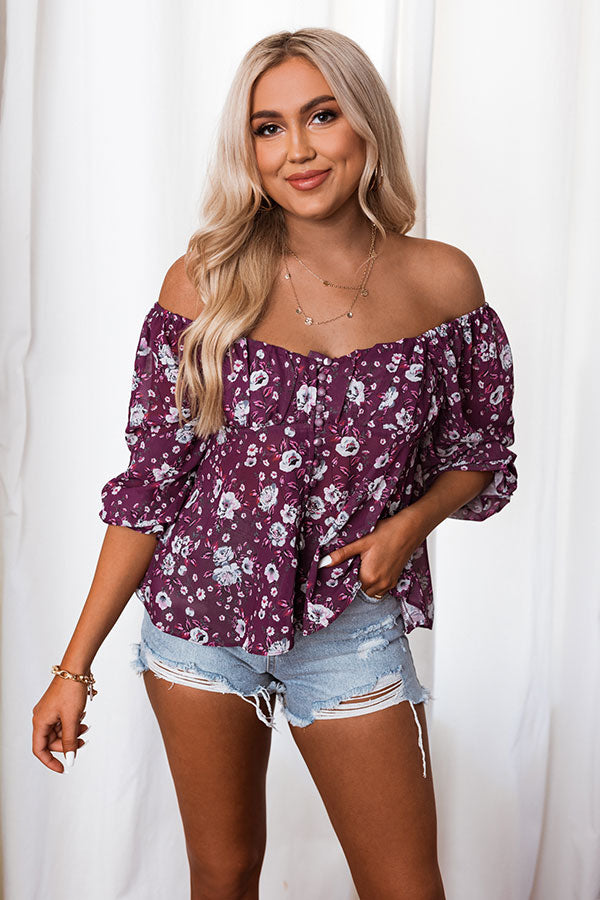 Tell You Something Floral Top