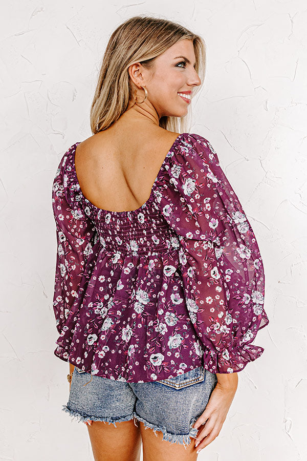 Tell You Something Floral Top