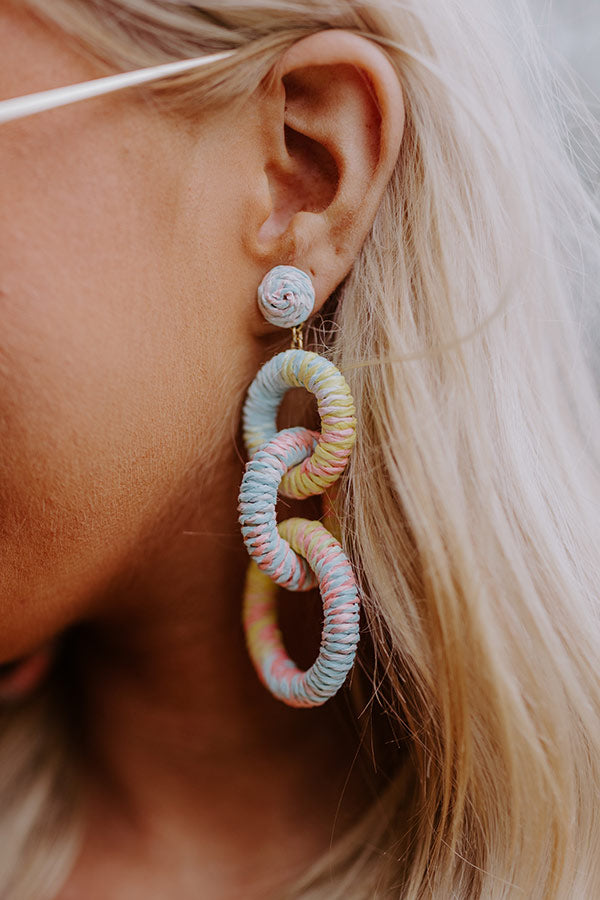 Tranquil Tides Woven Earrings In Multi