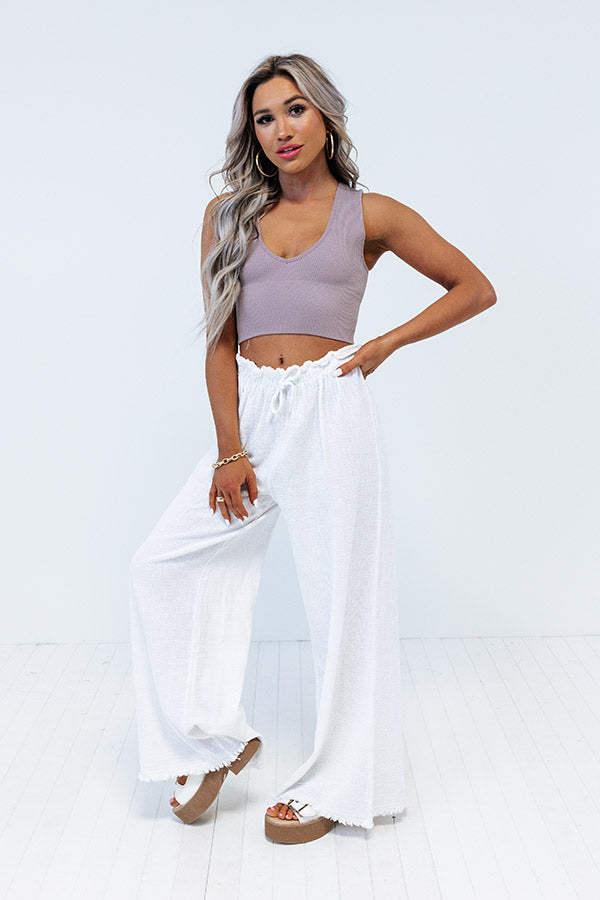 Made In The Shade Ribbed Tank In Heirloom Lilac