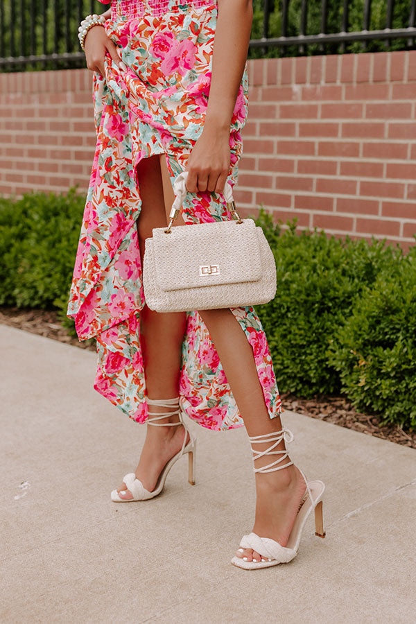 The Lindsay Tweed Lace Up Heel