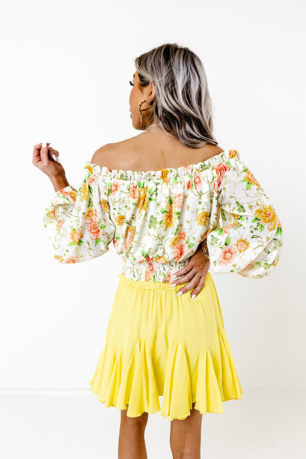 Spring Into Action Floral Top