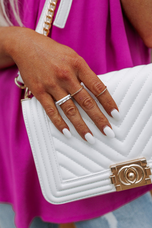 Create Your Dream Life Ring Set In White
