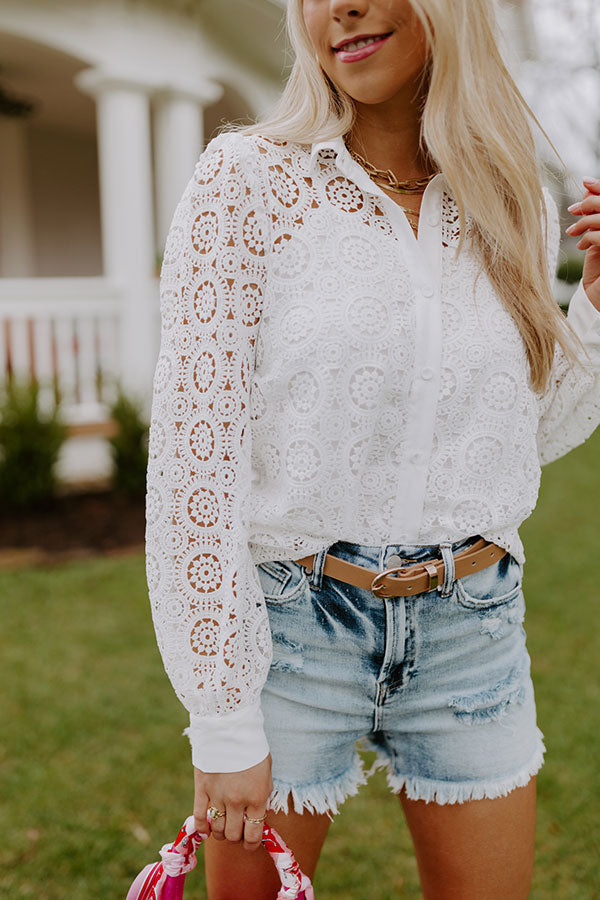 Send My Love To Paris Crochet Top