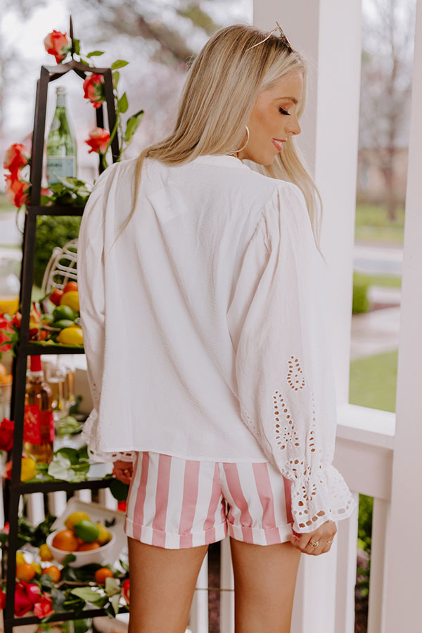 By Chance Eyelet Top
