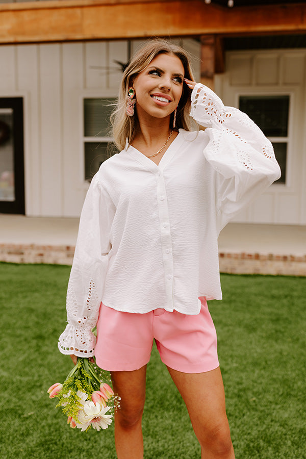 By Chance Eyelet Top