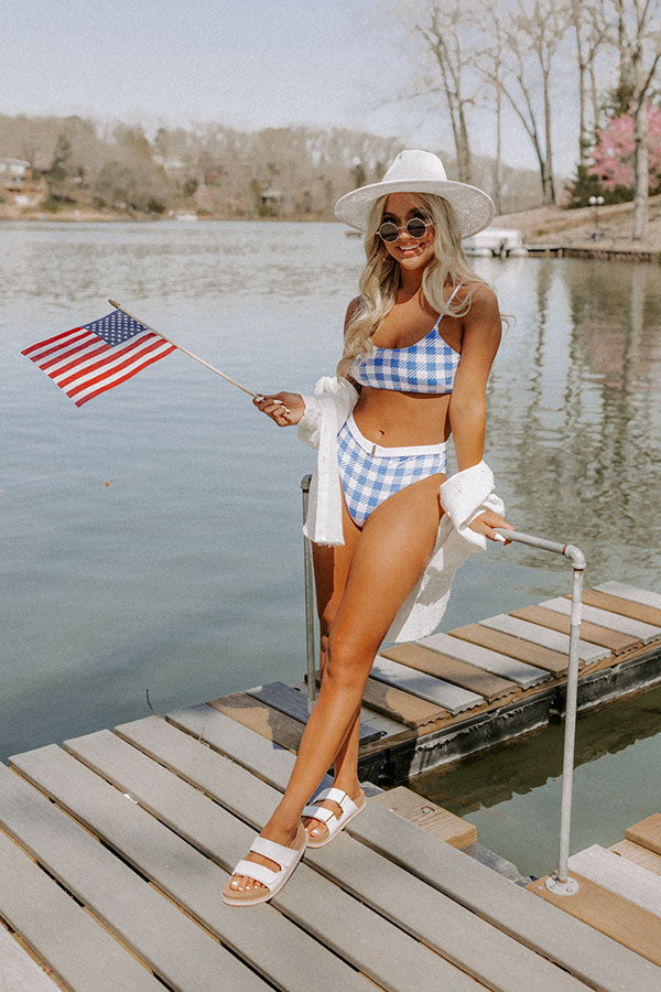 Saltwater Taffy Gingham Bikini Top