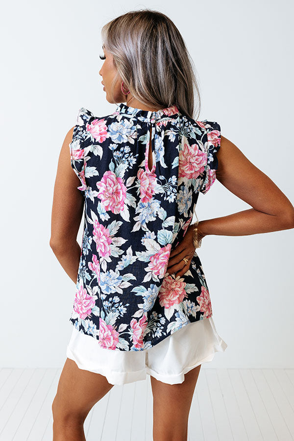 Stage Of Love Floral Shift Top