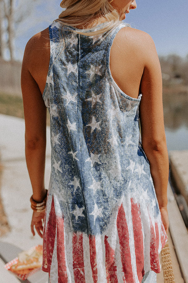 Red, White, And Blessed Shift Tank