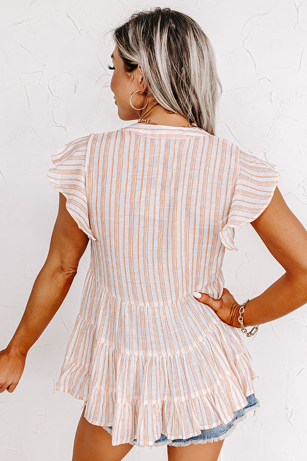 The Real Fling Shift Top In Orange