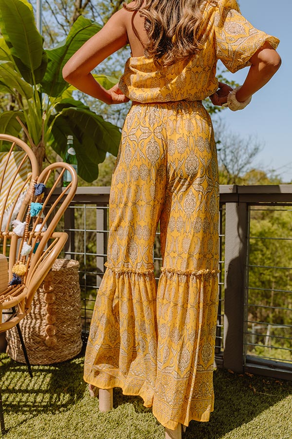 Tuscan Nights High Waist Pants