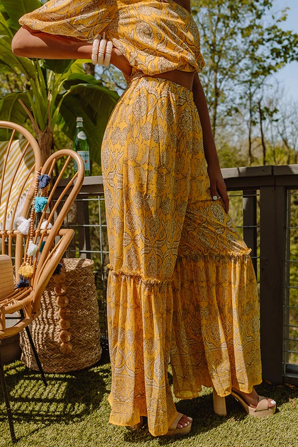 Tuscan Nights High Waist Pants