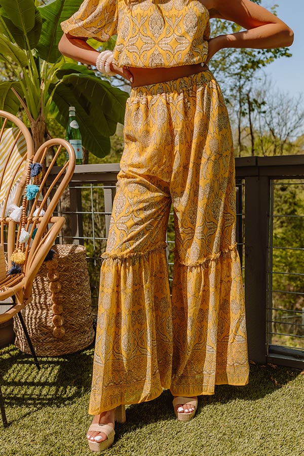 Tuscan Nights High Waist Pants