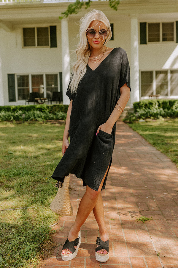 Newport Look Shift Dress in Black