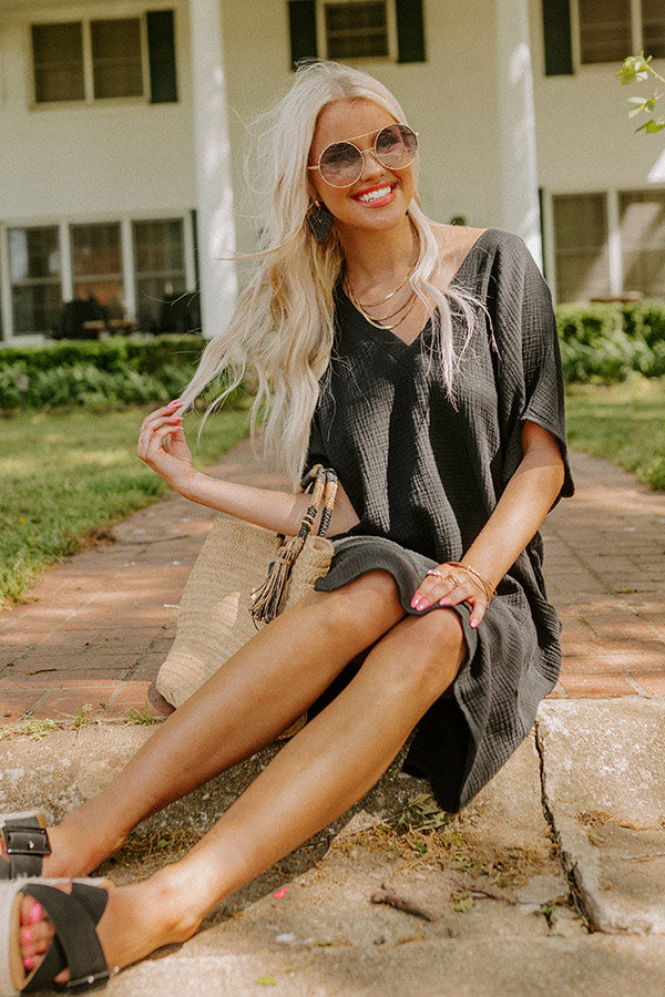 Newport Look Shift Dress in Black