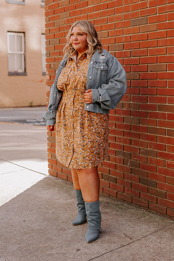 Risen Take Me On Tour Distressed Denim Jacket Curves