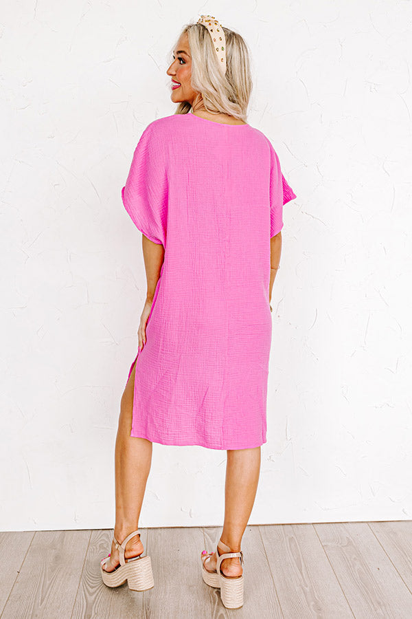 Newport Look Shift Dress in Pink