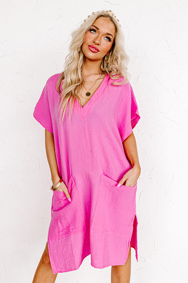 Newport Look Shift Dress in Pink