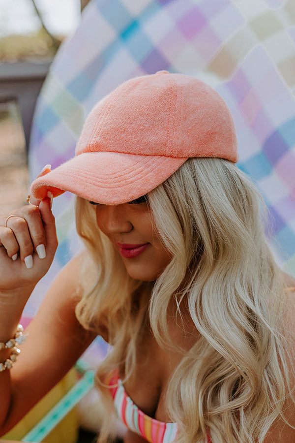 Boating Day Terry Cloth Hat In Orange