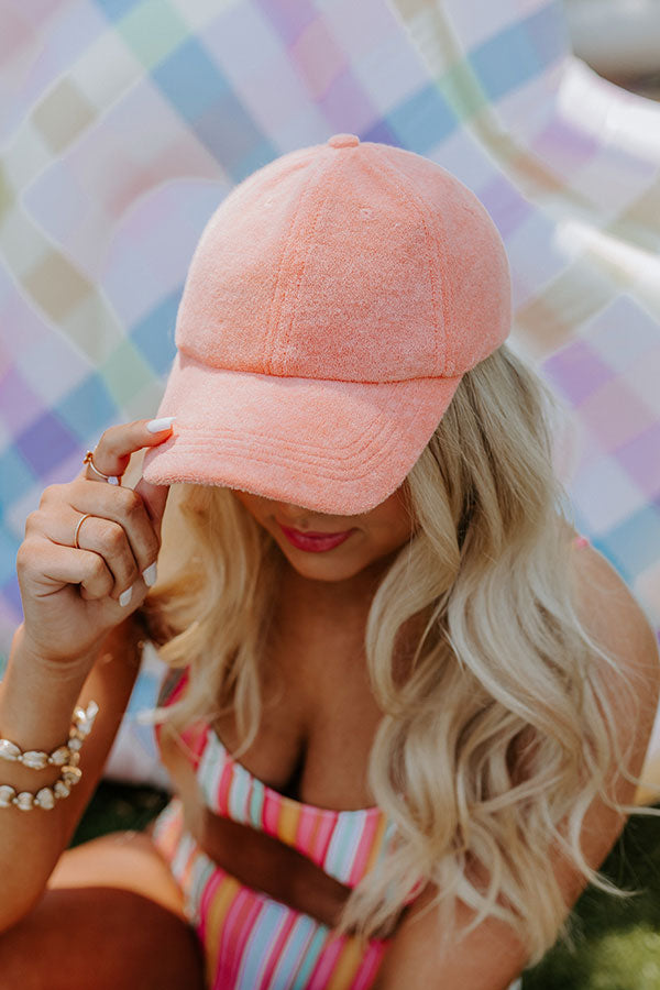 Boating Day Terry Cloth Hat In Orange
