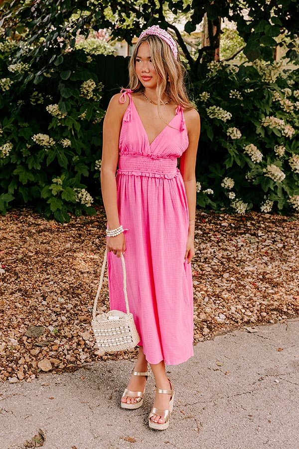Sweet and Casual Midi in Pink Sweet and Casual Midi in Pink