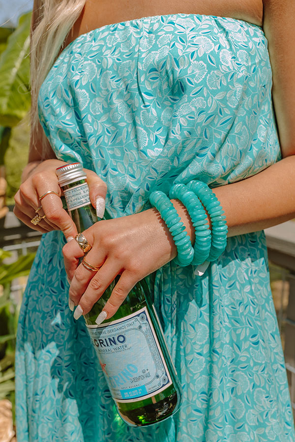 Staying Downtown Bracelet In Turquoise